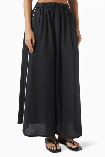 Nina Maxi Skirt in Linen