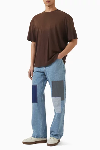 تي شيرت بتصميم مقلوب قطن