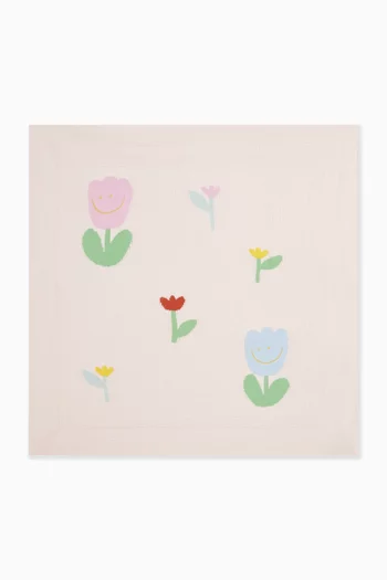 Tulip Blanket in Knitted Cotton