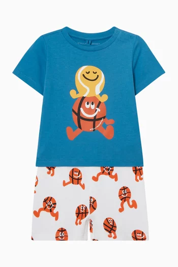 Happy Baseball T-shirt in Cotton