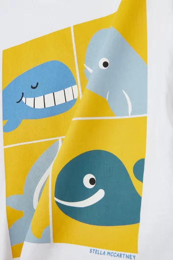 Whale Logo T-shirt in Cotton