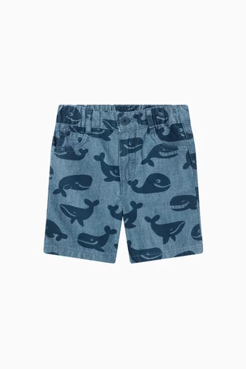 شورت بنقشة حوت