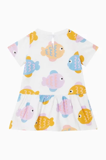 فستان بنقشة صدف البحر جيرسيه