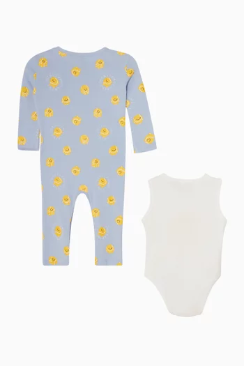 طقم بيجاما بطبعة بيسبول 