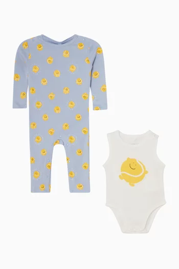 طقم بيجاما بطبعة بيسبول 