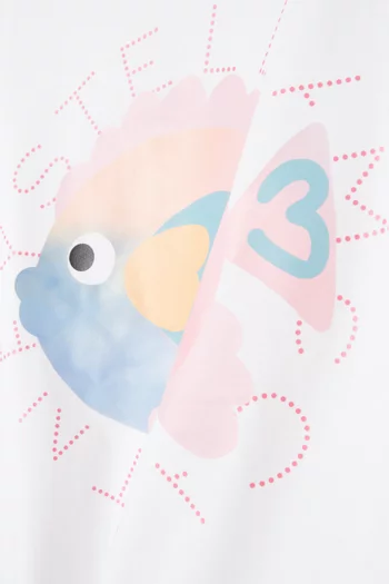 Fish Logo T-shirt in Cotton