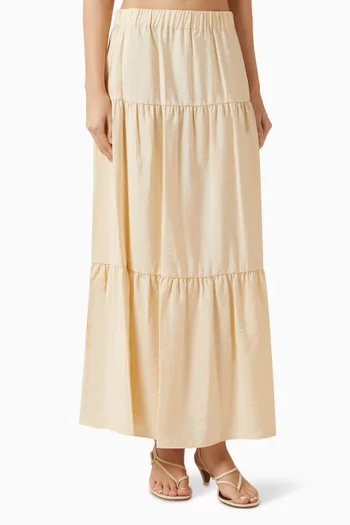 تنورة متعددة الطبقات مزيج فيسكوز