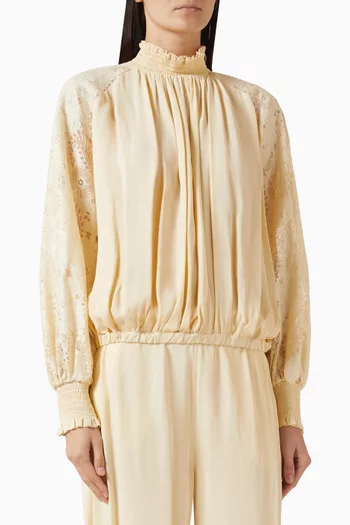 Soblo Top in Viscose-georgette