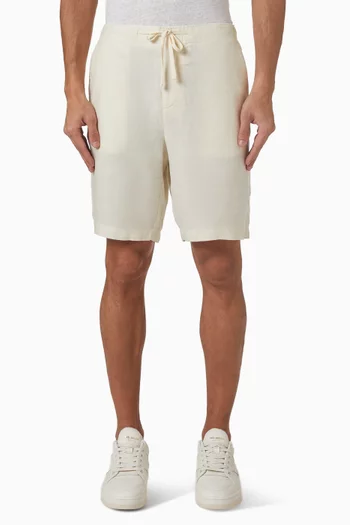 Drawstring Shorts in Lightweight Hemp