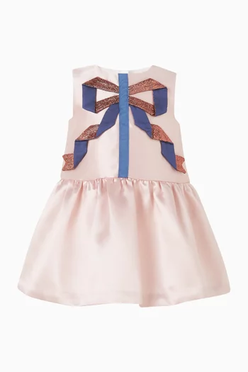 Origami Ribbon Peplum Dress & Bloomers