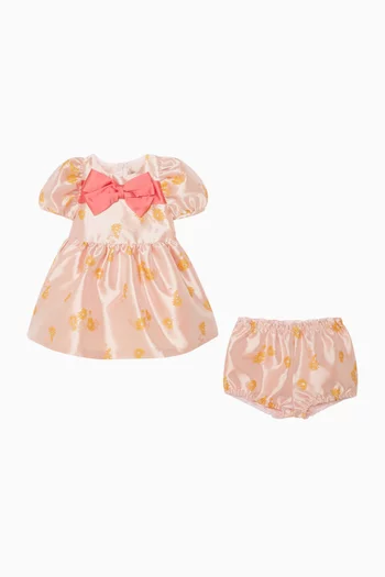 Puff Sleeve Bodice Dress & Bloomers