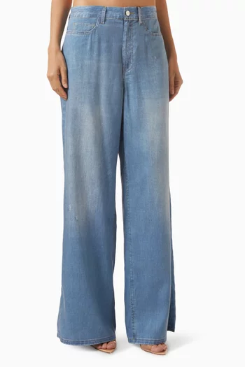 Wide-leg Pants in Denim