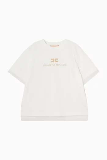 Logo T-Shirt in Cotton-blend