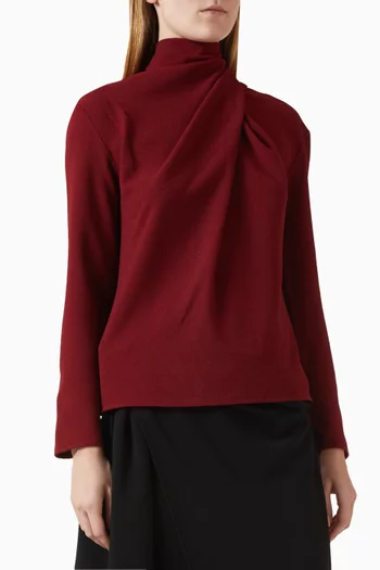 بلوزة آيفي بدرابيه