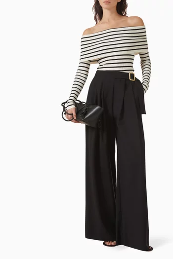 Cowl-neck Sweater in Viscose-blend