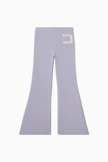 Flared Logo Pants