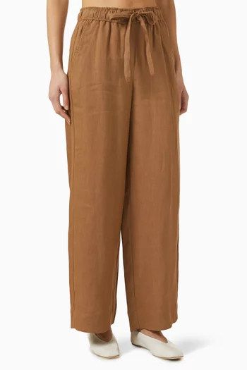 Wide-leg Pants in Linen