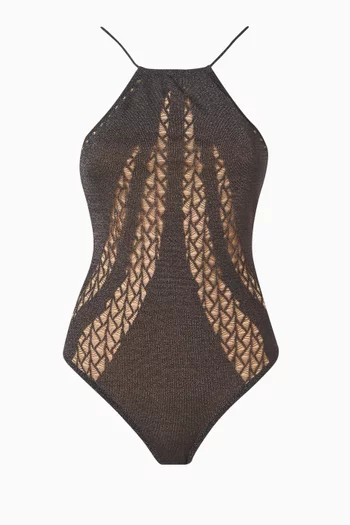 Provence Halter One-piece Swimsuit