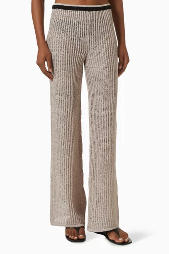 Lerins Wide-leg Pants in Knit