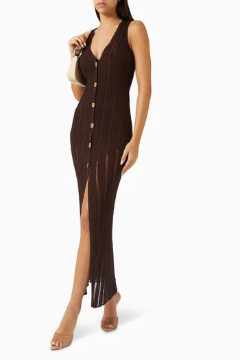 Biot V-neck Maxi Dress in Knit