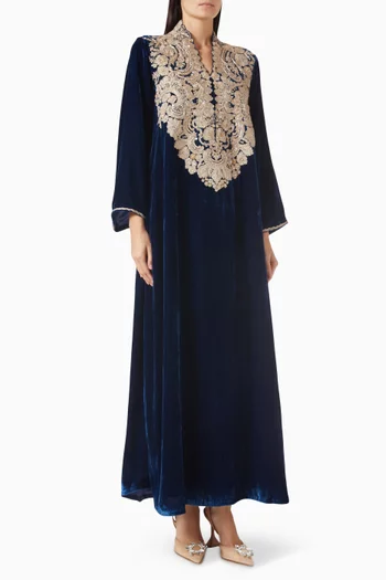 Clemence Maxi Dress in Velvet
