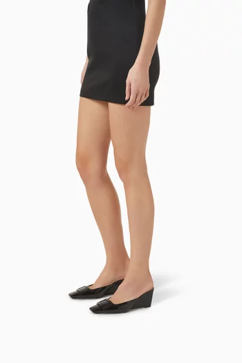 Belle Vivier Wedge 60 Mules in Patent Leather