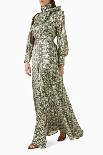 فستان بنقشة سلسلة