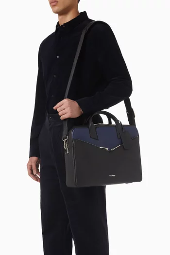 Neo Capsule Document Holder in Leather