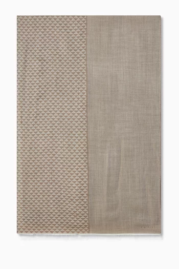 وشاح بنقشة كشمير وصوف وحرير