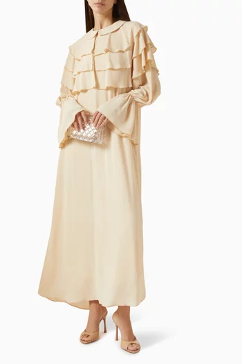 Layered Flounce Dress in Chiffon