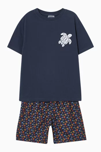 Rainbow Turtle Swim Shorts