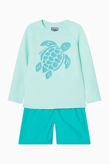 Water-reactive Whale Swim Shorts