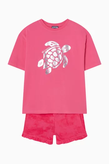 شورت بكشكش قطن تيري