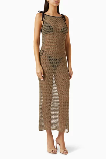 Vinta Coverup Dress in Cotton-blend Crochet
