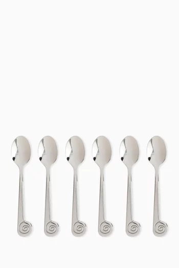 L'Escargot Dessert Spoons, Set of 6