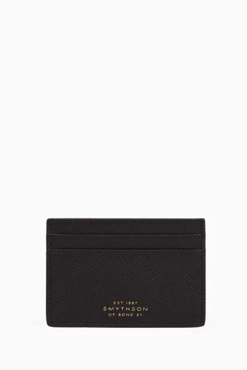 Flat Card Holder in Panama Leather
