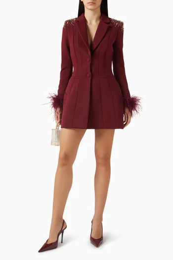 Sabrina Embellished Hourglass Blazer Dress