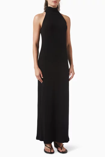 Turtleneck Maxi Dress