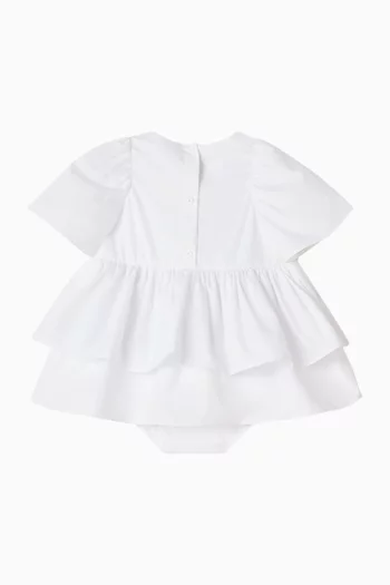 Logo Ruffle Dress