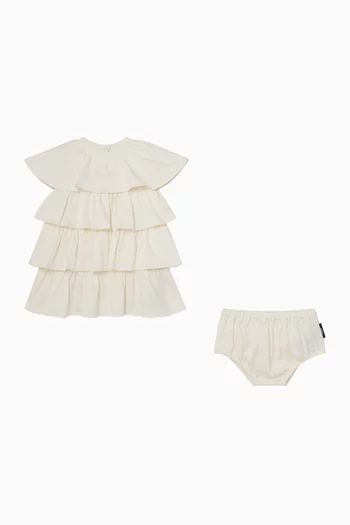 فستان بطبقات كشكش