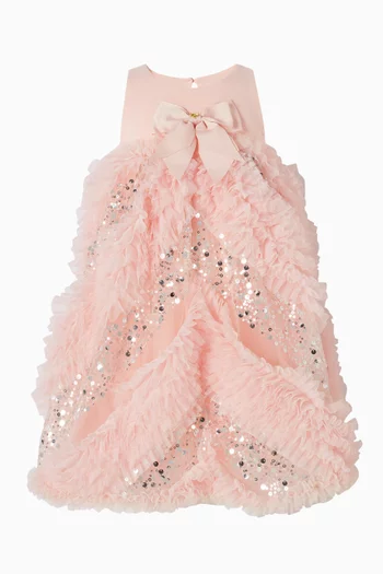 فستان ديلاس بكشكش وترتر