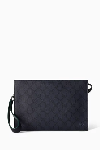 Small GG Supreme Pouch in Coated-canvas