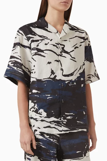 Surf Camp Collar Shirt in Linen