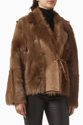 Verena Luscious Jacket in Shearling