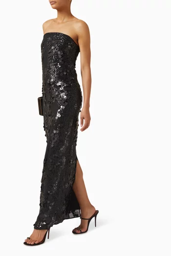 Nima Sequin-embellished Maxi Dress