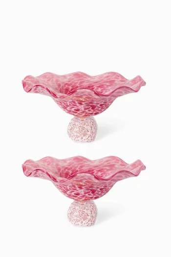 Lola Glass Soucoupes, Set of 2