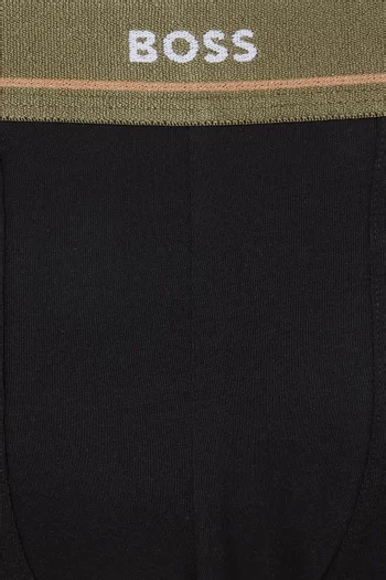 طقم بوكسر بشعار الماركة قطن مطاطي، 5 قطع