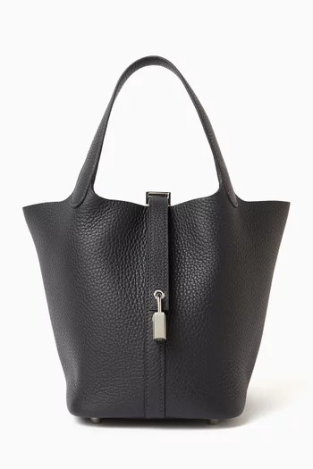 Unused Picotin 18 Bag in Clemence Leather