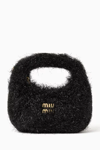 Mini Wander Hobo Bag in Lurex-knit