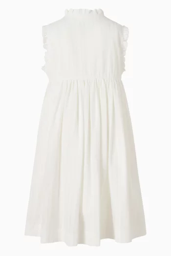 Prianna Smocking Dress in Cotton